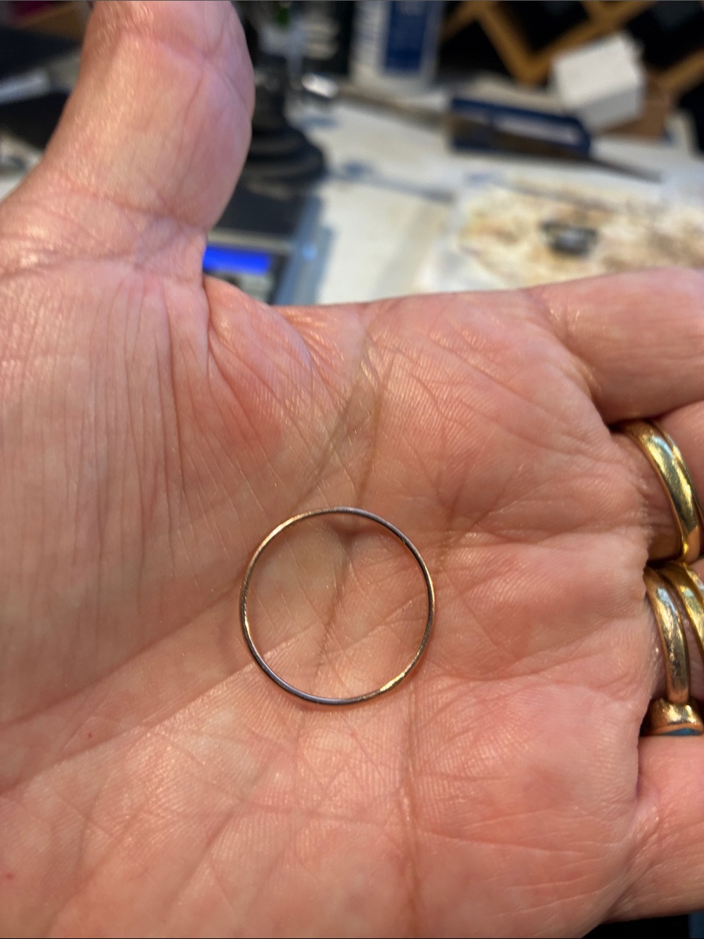 10K Rose Gold Ring  Size 10    .55 Grams